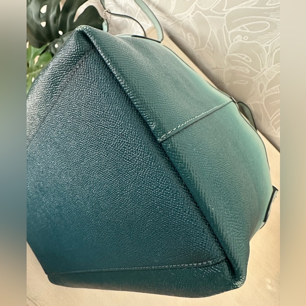Coach Blue Teal Ombre Tote Bag - Picture 4 of 10